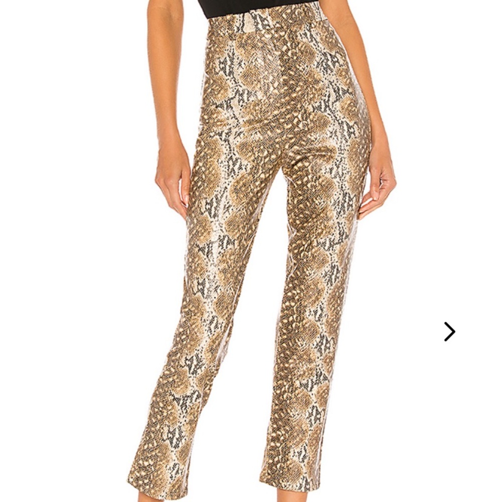 Lovers + Friends Indra Snake Skin Pants